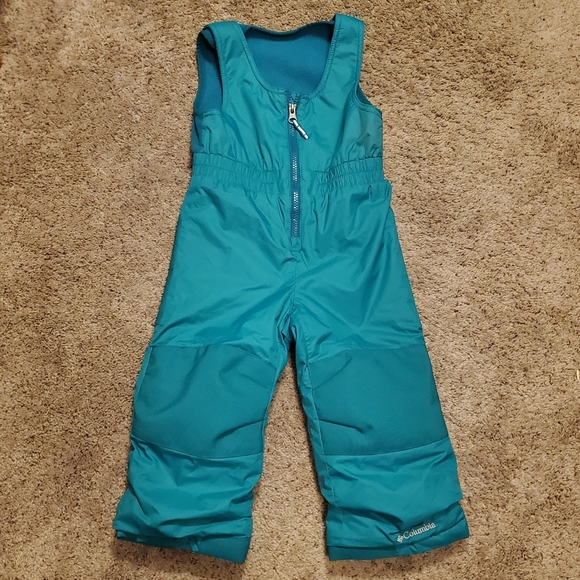 COLUMBIA Teal Ski Snow Bib - Picture 1 of 5